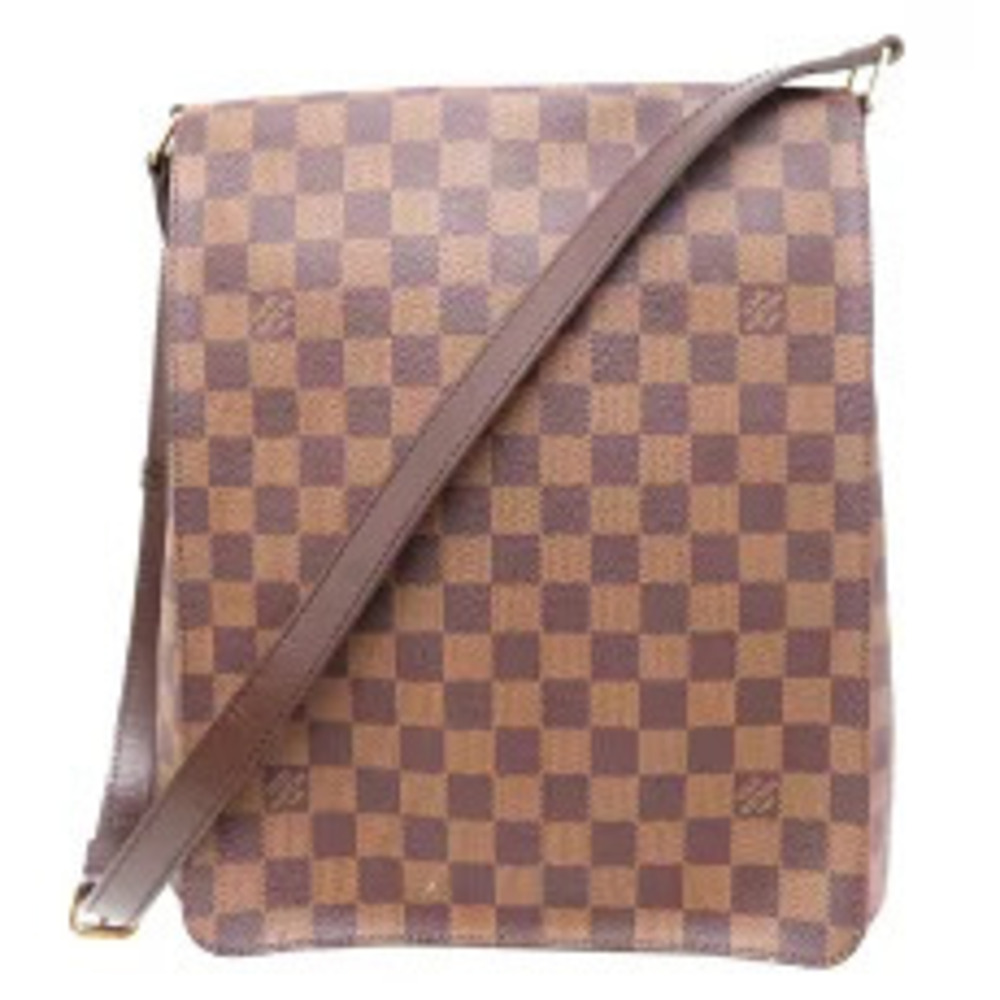 Louis Vuitton Musette Shoulder Bag Damier Ebene Brown